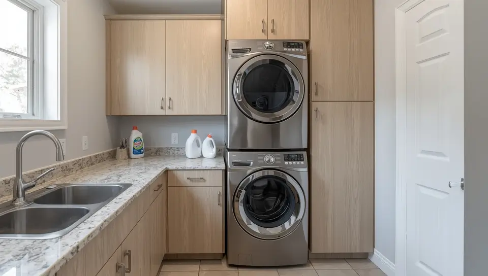 Scandinavian Laundry Cabinetry
