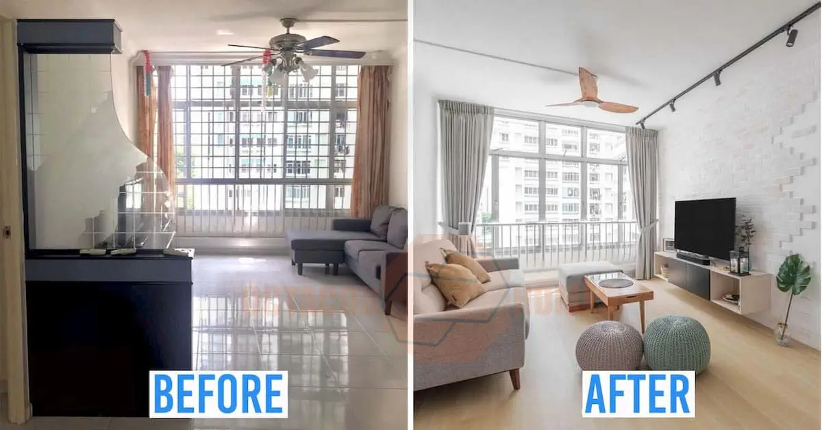 Complete small apartment renovation transformation in Balwyn
