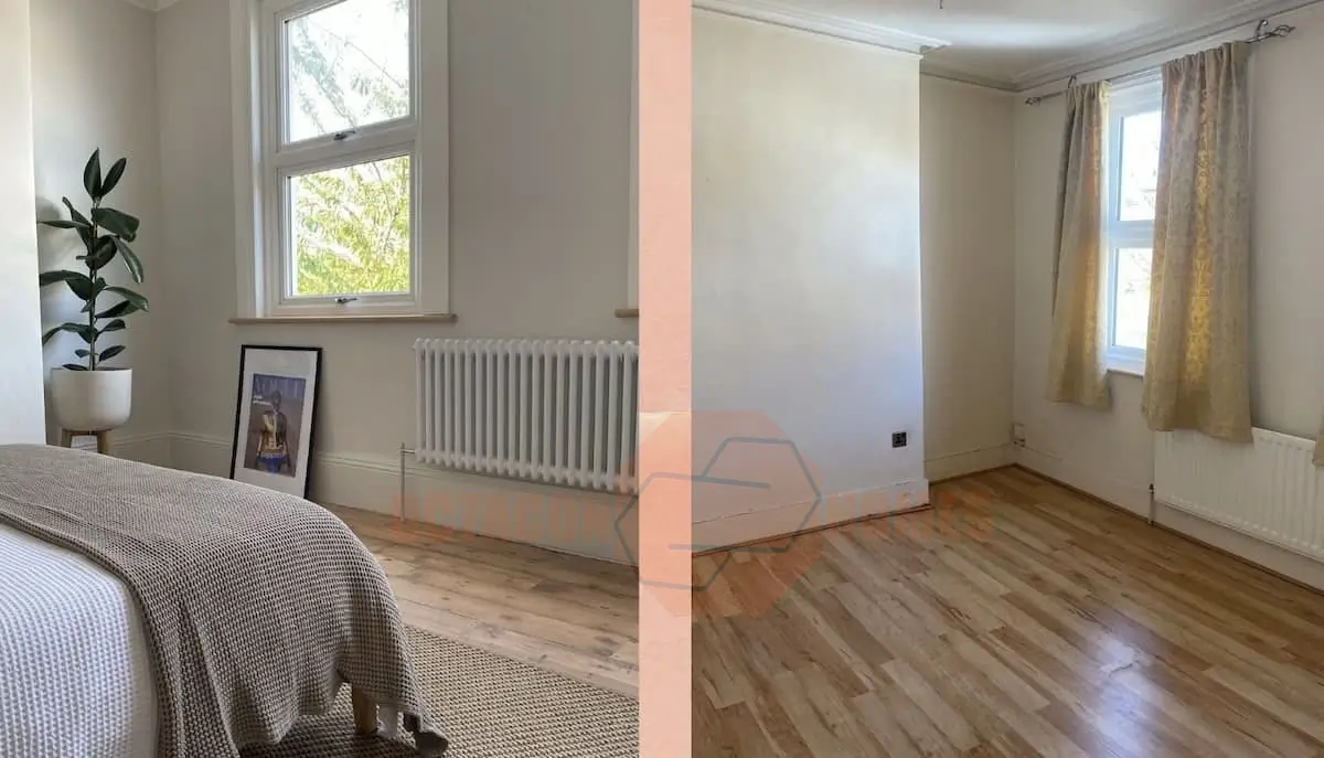 Complete bedroom renovation before and after in Balwyn home
