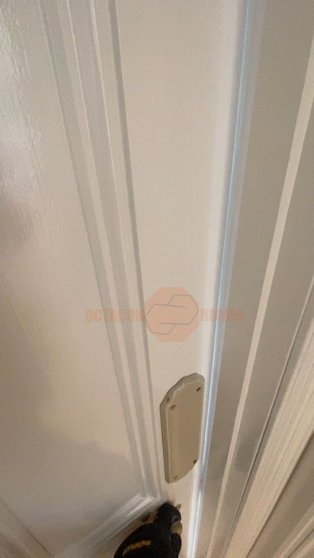 Professional door installation with quality wooden door, locks, handles and frames in Melbourne home